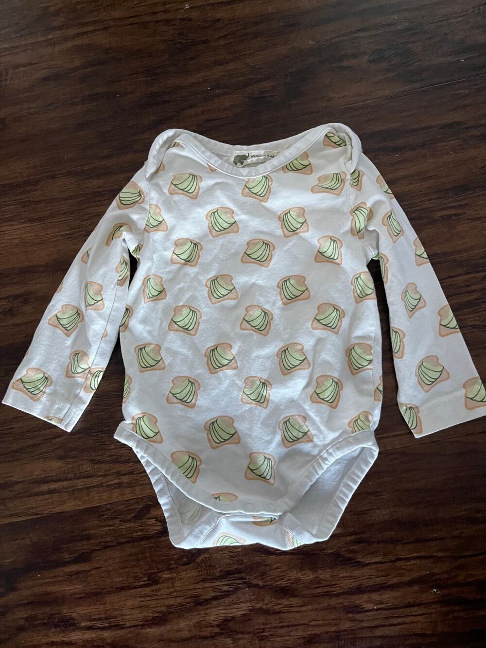 Avocado toast boutique onesie